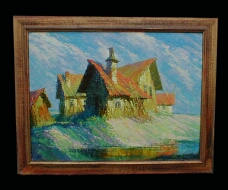 Autumn Landscape. Fine art oil painting