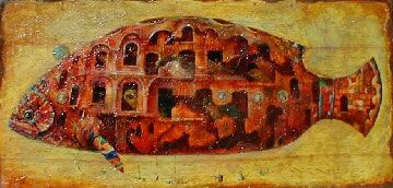 fantasy koi fish painting