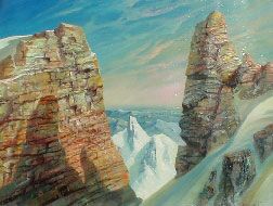 mountain landscape art