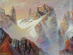 Landscape oil painting