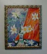 Naive Painting: Spring Flower Picture