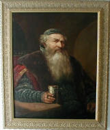 old portrait painting: medieval art portrait